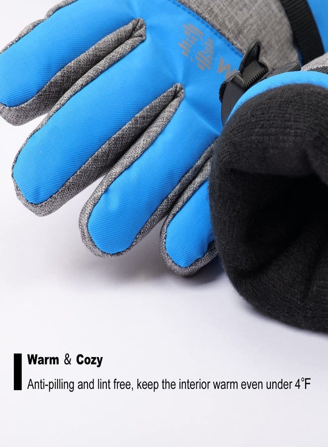 WALSKING Kids Winter Gloves-3M Thinsulate Snow Waterproof Ski Cold Weather Insulated Outdoor Snowboard Gloves for Boys Girls Youth - Image 4